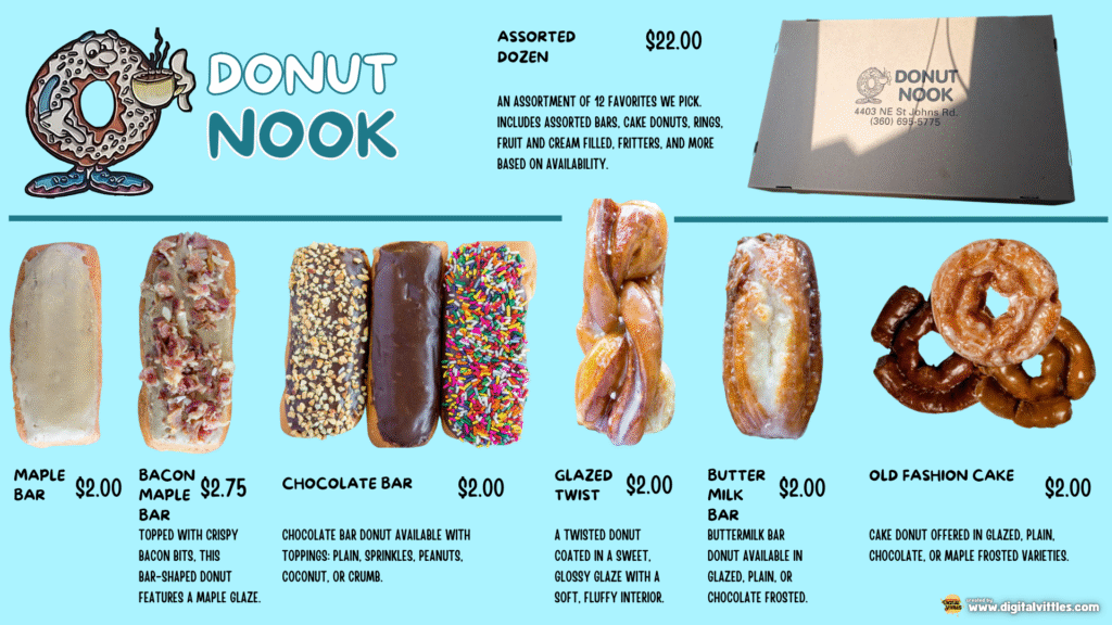 digital menus - Free design, hosting, and maintenance - Donut Menu