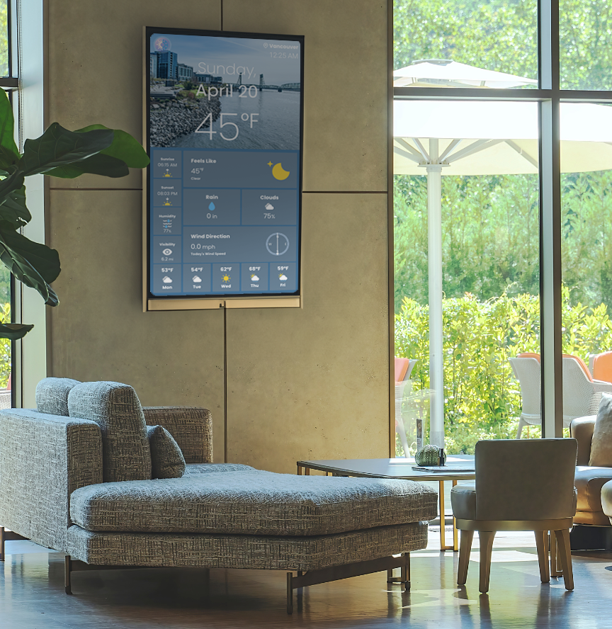 Free screens - Free design, hosting, and maintenance -professional-office-real-estate-lobby